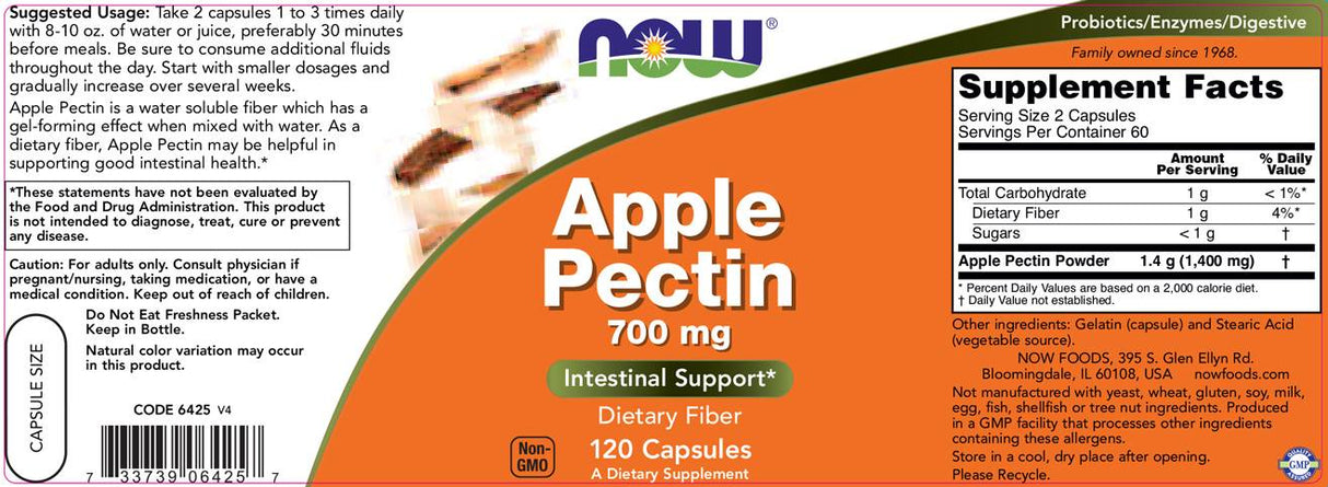 Pomme pectine 700 mg - 120 capsules