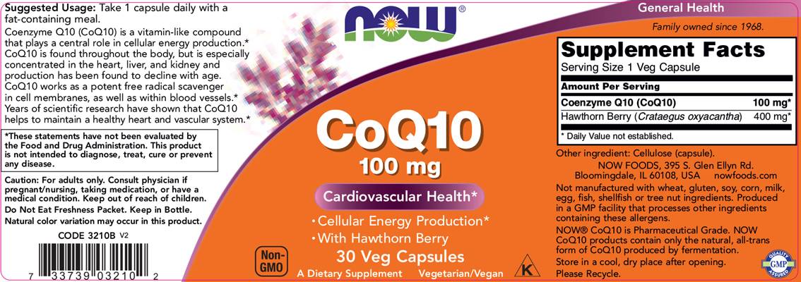 COQ10 100mg | avec Hawthorn Berry - 180 capsules