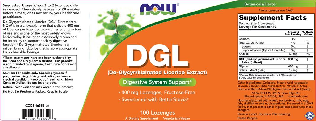 DGL 400 mg - 100 comprimés sublinguaux