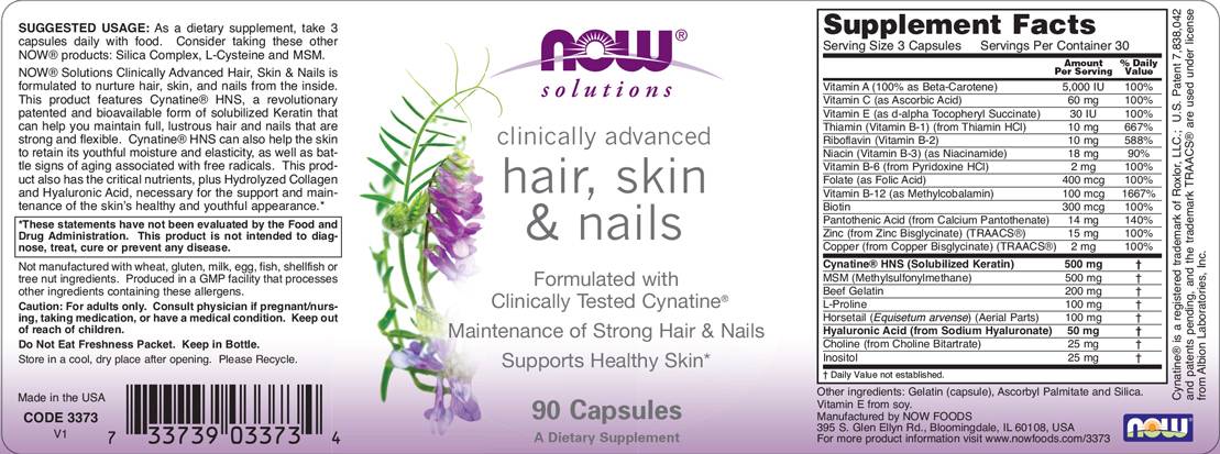 Cheveux, peau et ongles - 90 capsules