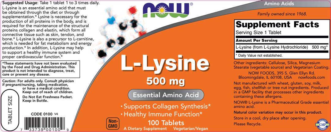 L-lysine 500 mg - 250 comprimés