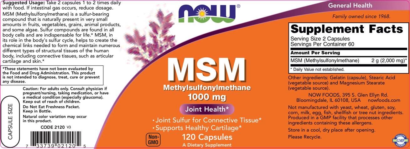 MSM 1000 mg - 240 capsules