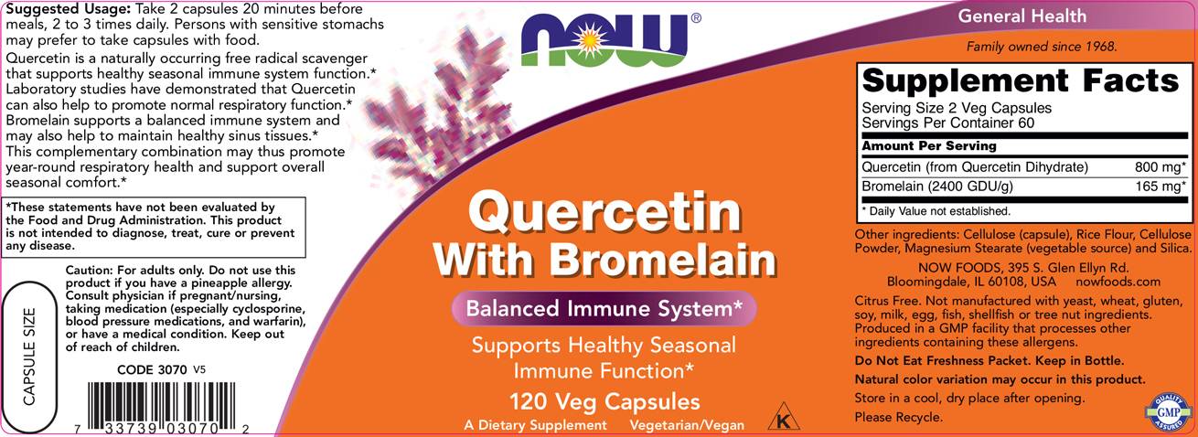 Quercétine avec bromélaïne - 120 capsules