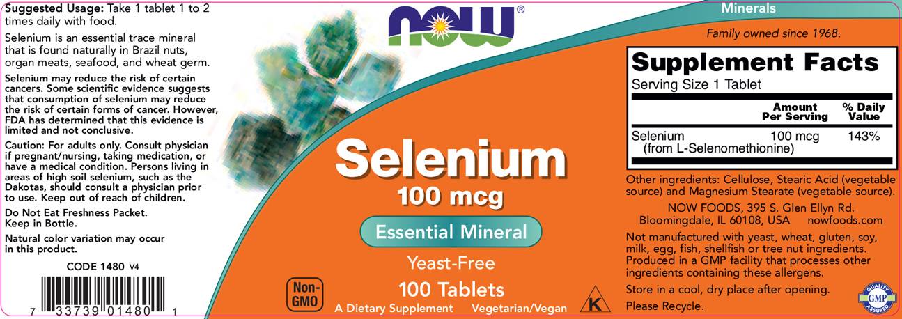 Sélénium 100 mcg - 100 comprimés