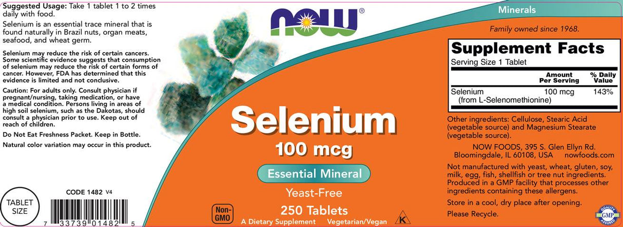 Sélénium 100 mcg - 250 comprimés