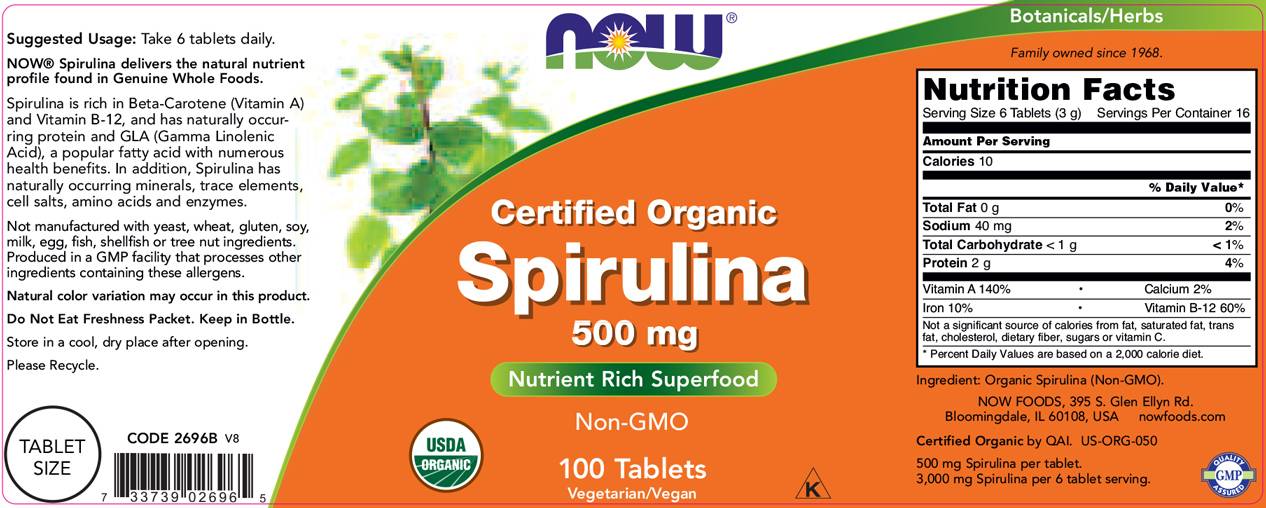 Spiruline 500 mg - 200 comprimés