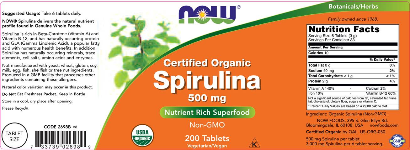 Spiruline 500 mg - 200 comprimés