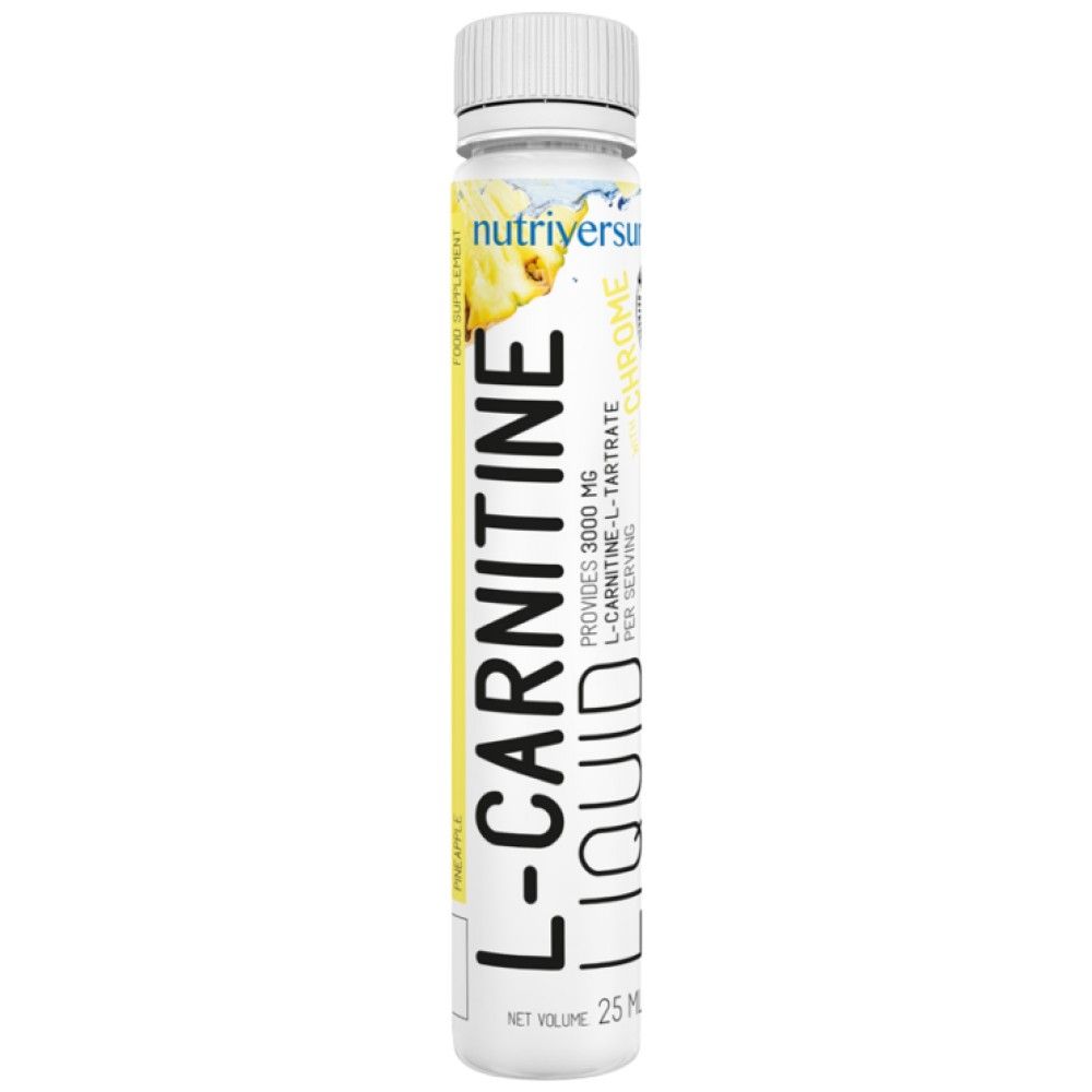 Lit liquide en L-carnitine 3000 | avec du chrome - 25 ml