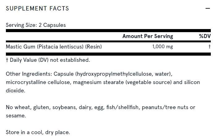 Mastic Gum 500 mg - 120 capsules