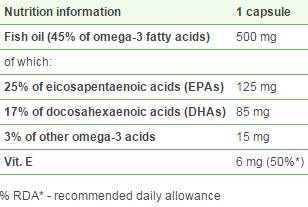 Oméga 3 plus vit e 45% - 120 capsules