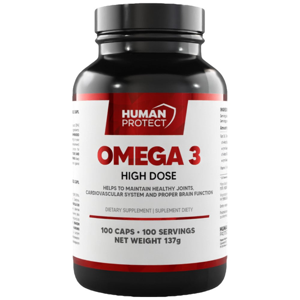 Omega 3 Dose élevée | avec 50% d'EPA et 25% de DHA - 100 capsules