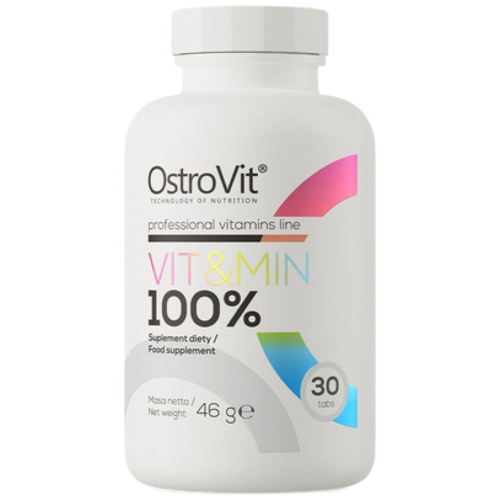 100% Vit & Min - 30 comprimés