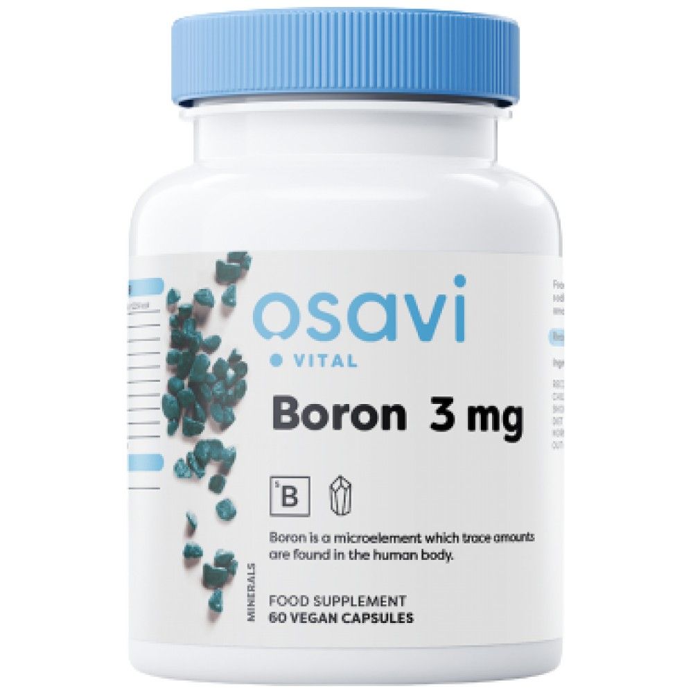 Boron 3 mg - 60 capsules - Nutra Best Europe