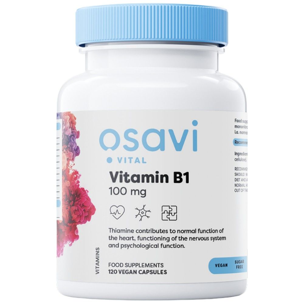 Vitamine B1 100 mg | Thiamine - 120 capsules