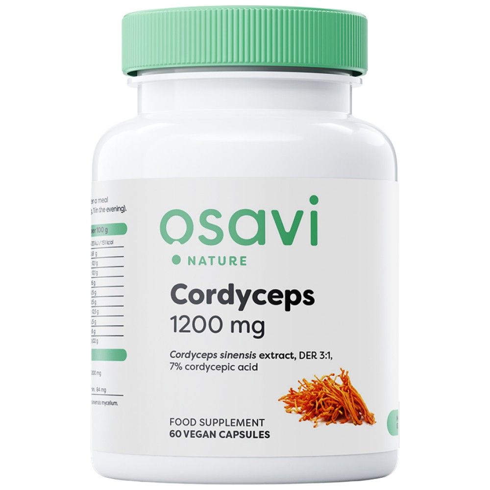 Cordyceps 1200 mg - 60 capsules