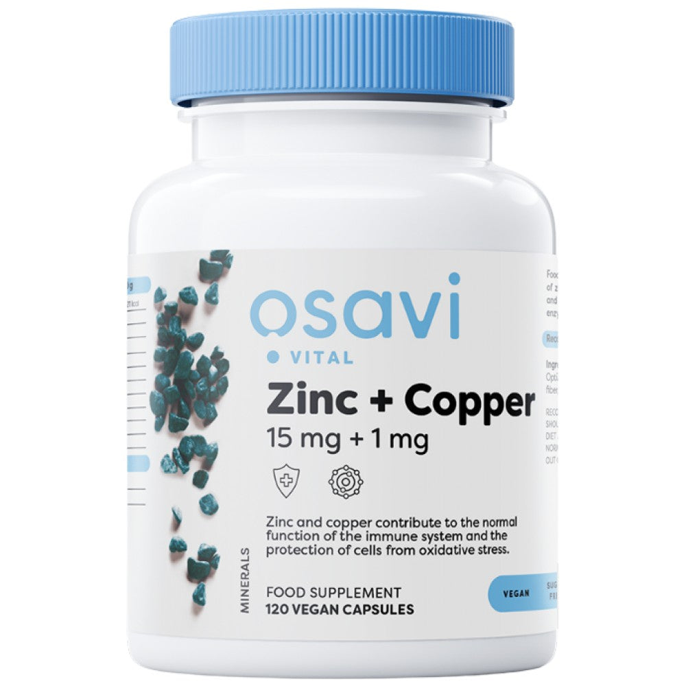 Zinc + cuivre | L-optizinc® - 120 capsules