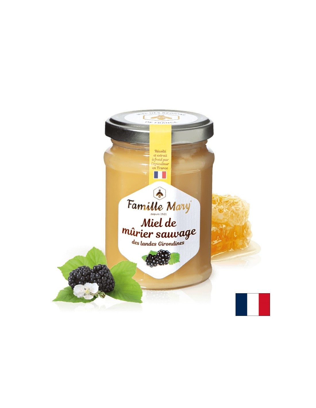 Honey de mûrier sauvage (Girondin, France), 230 g
