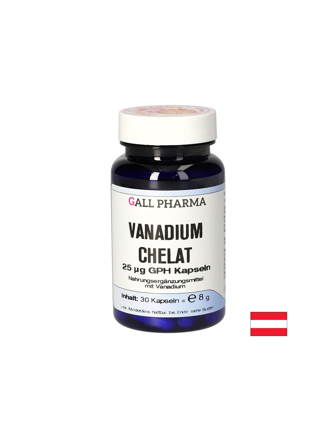 Soutient le métabolisme normal du glucose - Vanadium (chélate), 30 capsules