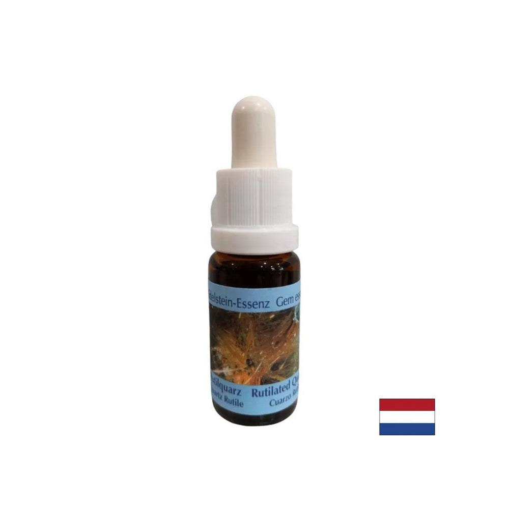 Prend en charge la transformation et l'équilibre positifs - Essence Rutilated Quartz n ° 13, baisse 15 ml