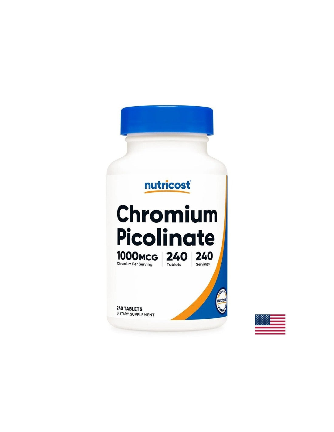 Suppression de l'appétit - chrome (picolinate) 1000 µg, 240 comprimés