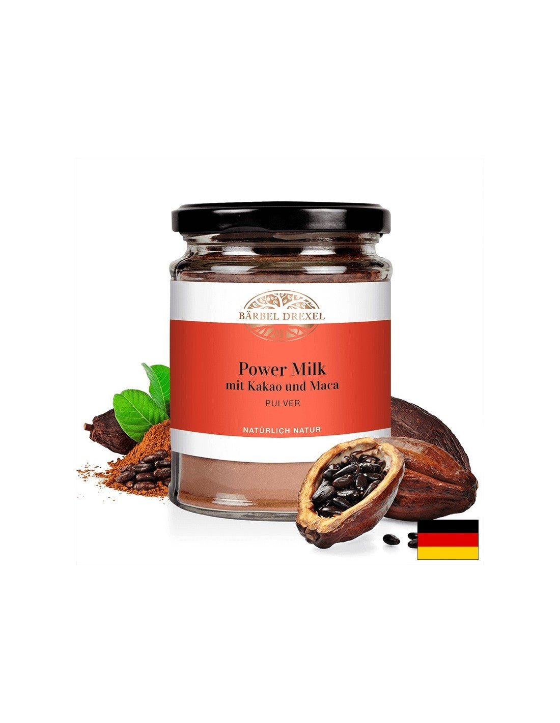 Lait énergisant au cacao, maca et cannelle/Poudre, 120 g <tc>Bärbel Drexel</tc>