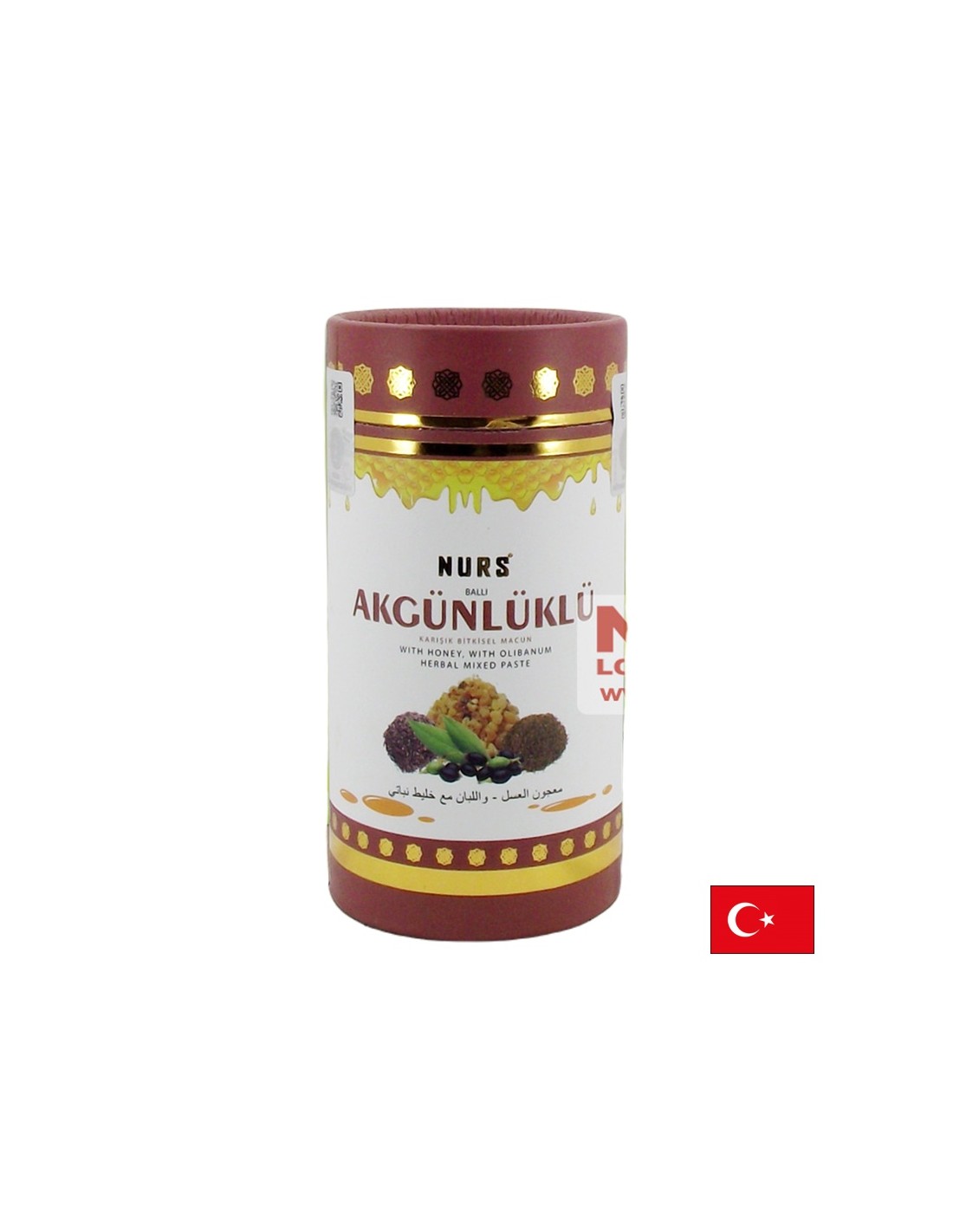 Paste à base de plantes avec du miel et de l'huile d'encens - pour des douleurs aux articulations et à l'estomac, 400 g