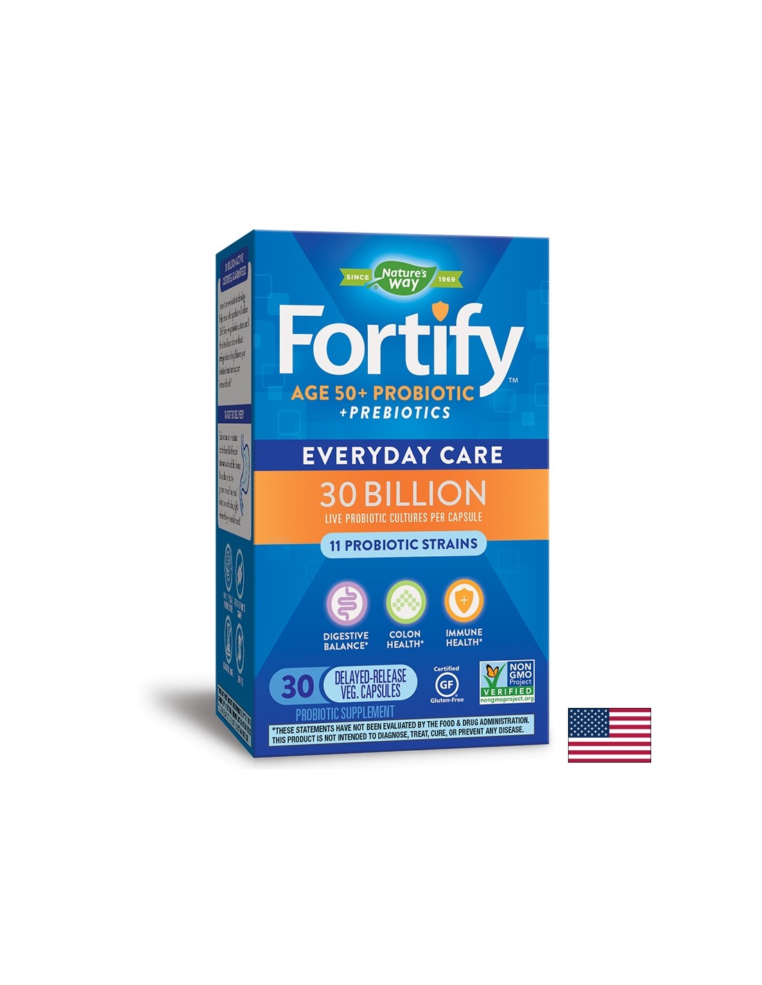 Fortify/primadophilus âgé de 50 ans et plus probiotique/30 milliards - 30 capsules