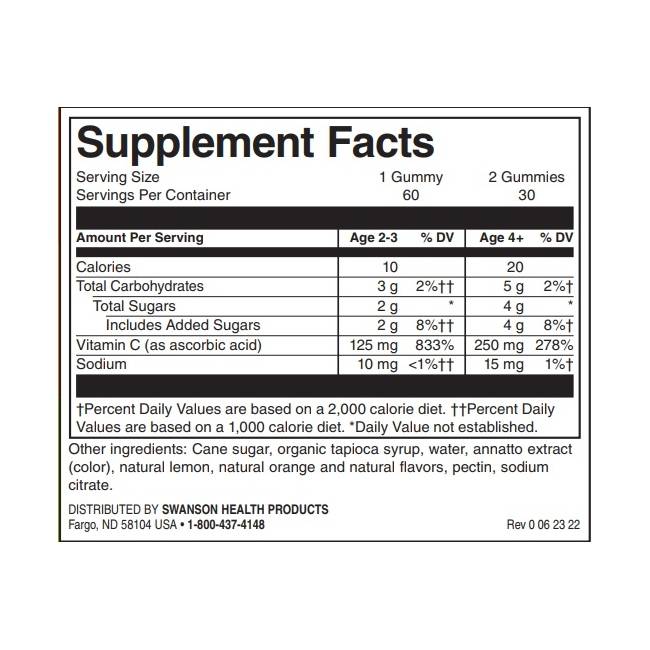 Gummies pour enfants Vitamine C - 60 gummies