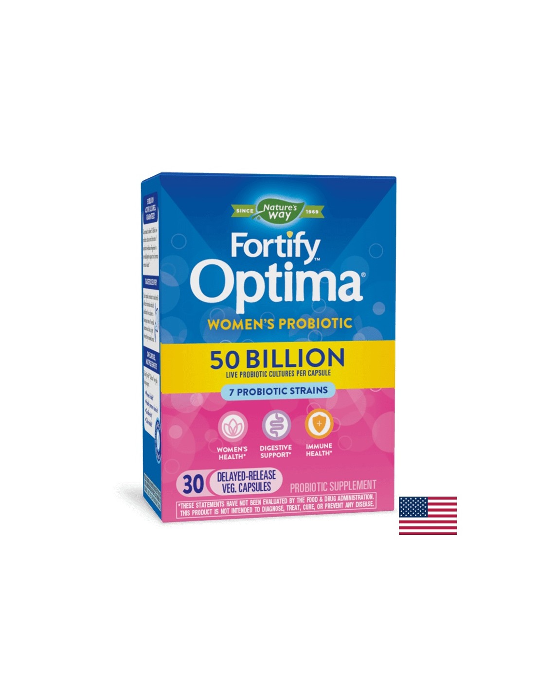 Fortify Optima Women's Probiotic, 50 milliards de probiotiques actifs, 30 capsules