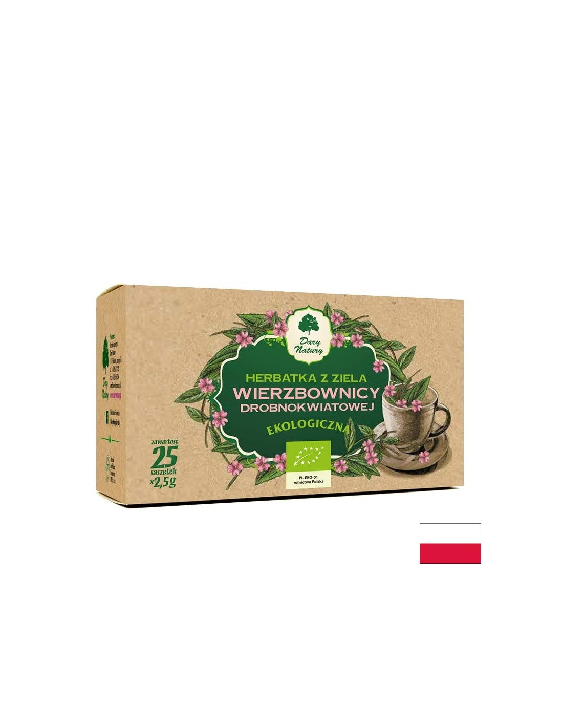Prostate et voies urinaires - bio de thé à saules à petite floraison, 25 sacs filtrants
