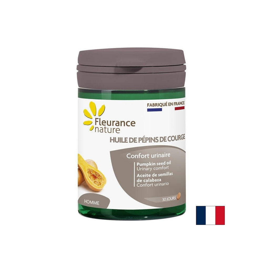 Prostate et urinaires - Huile de graines de citrouille, 500 mg x 60 capsules