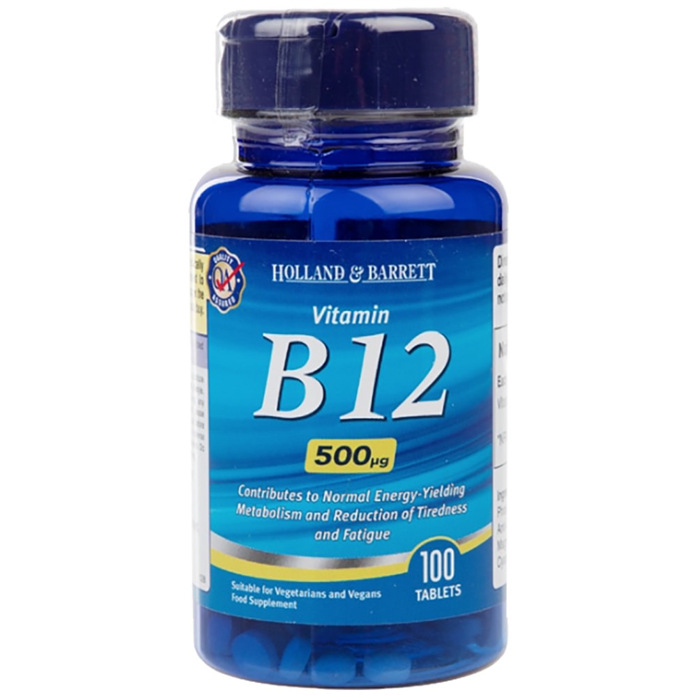 Vitamine B12 Cyanocobalamin 500 mcg - 100 comprimés