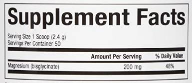 Magnésium Bisglycinate Powder - 120 grammes