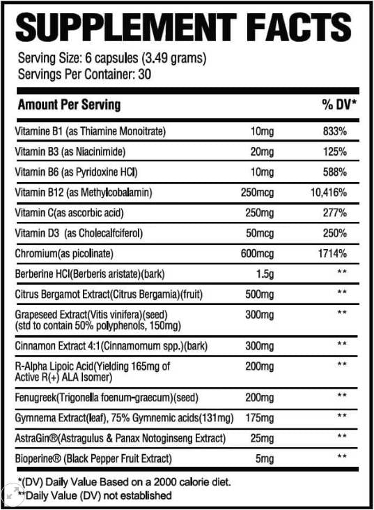 Glucose | Support de glycémie - 180 capsules