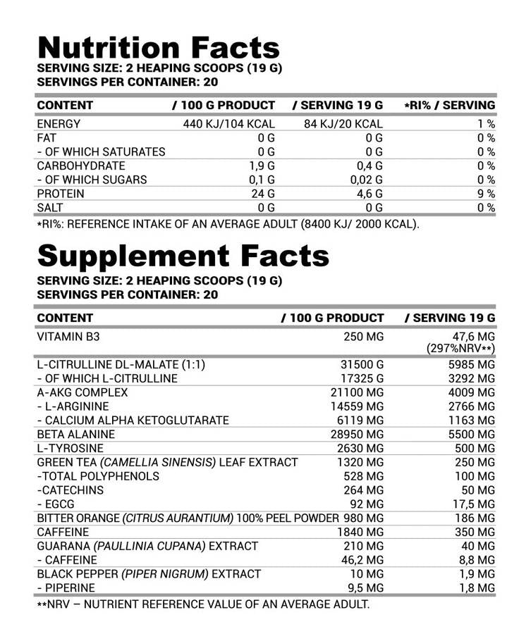 La Revolt avant l'entraînement | Puissance supplémentaire - 380 grammes