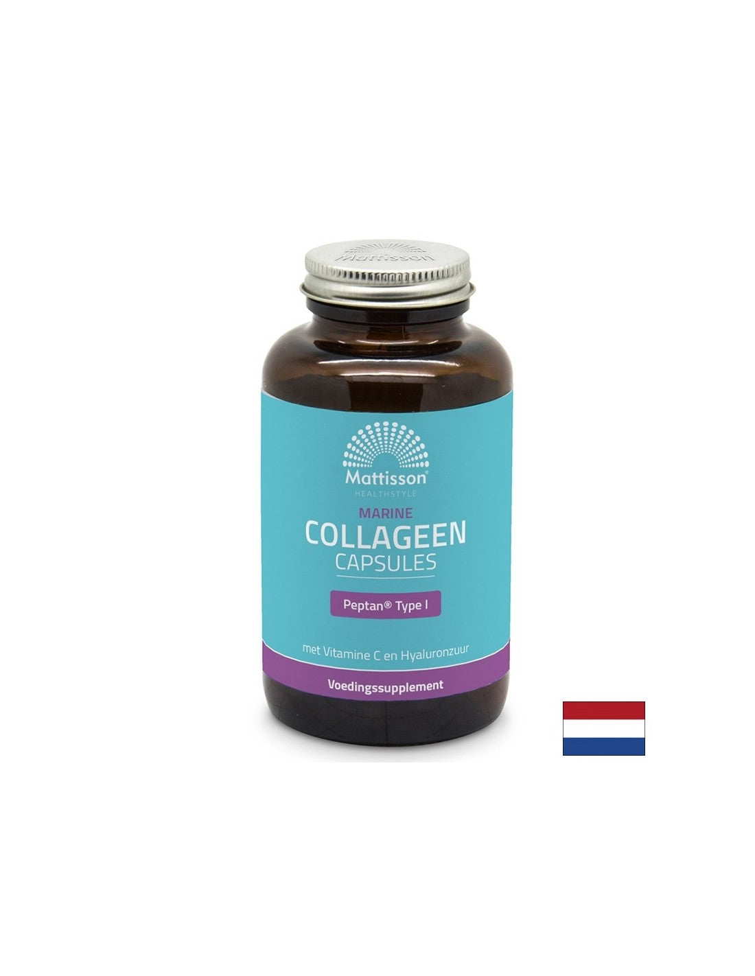 Collagène de poisson (type 1) avec vitamine C et acide hyaluronique - Collagène marin Peptan, 180 capsules <tc>Mattisson Healthstyle</tc>