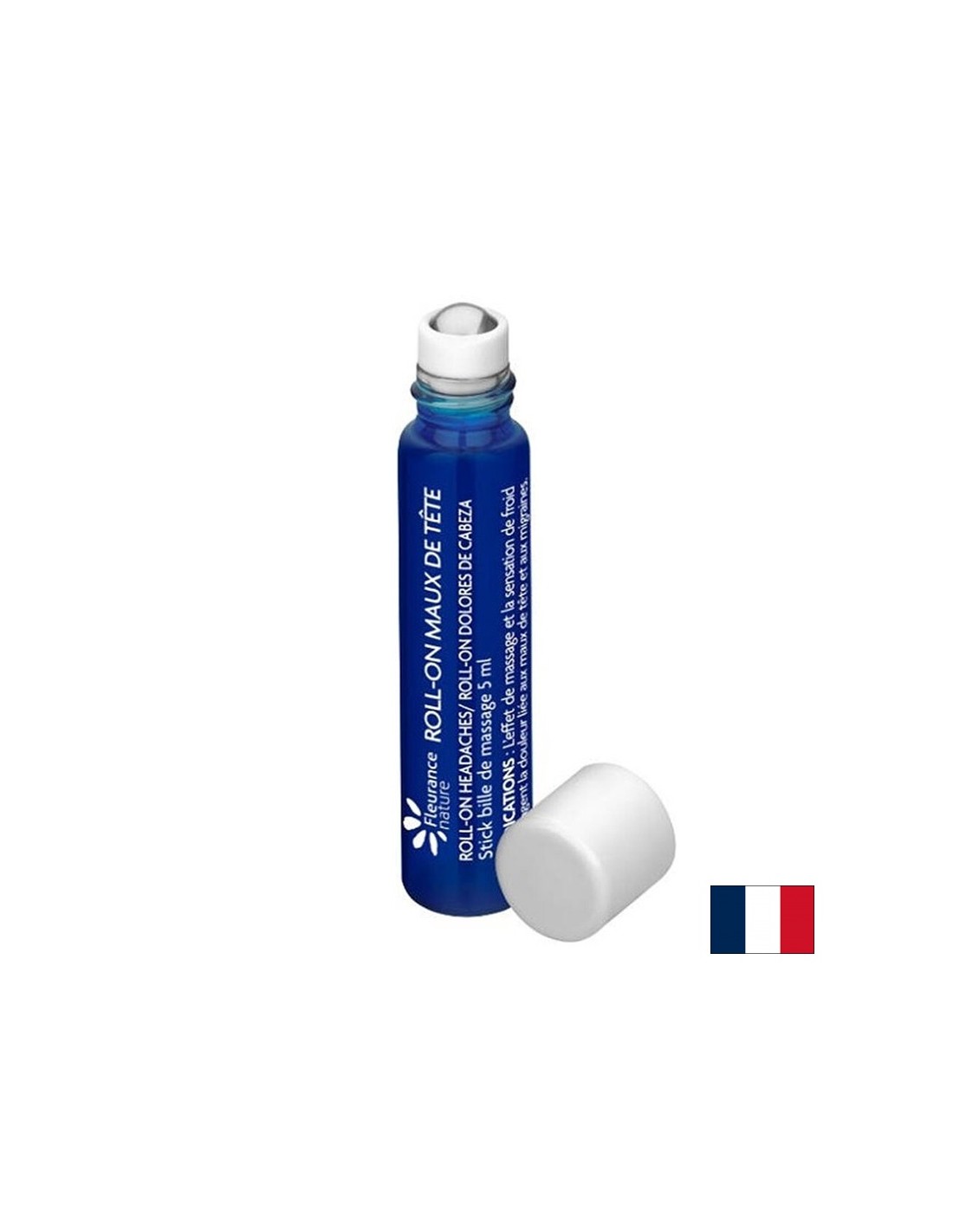 Roll-on avec des huiles essentielles contre les maux de tête et les migraines, 5 ml