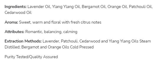 Botled buyauet Mélange d'huile romantique