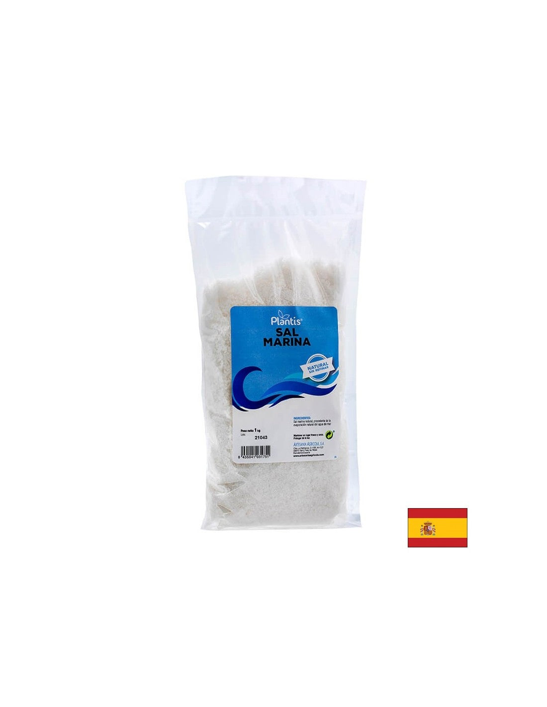 Sel de mer naturel - Sal Marina Plantis®, 1 kg
