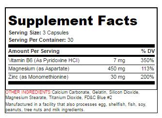 Aspartate de magnésium de zinc - 90 capsules
