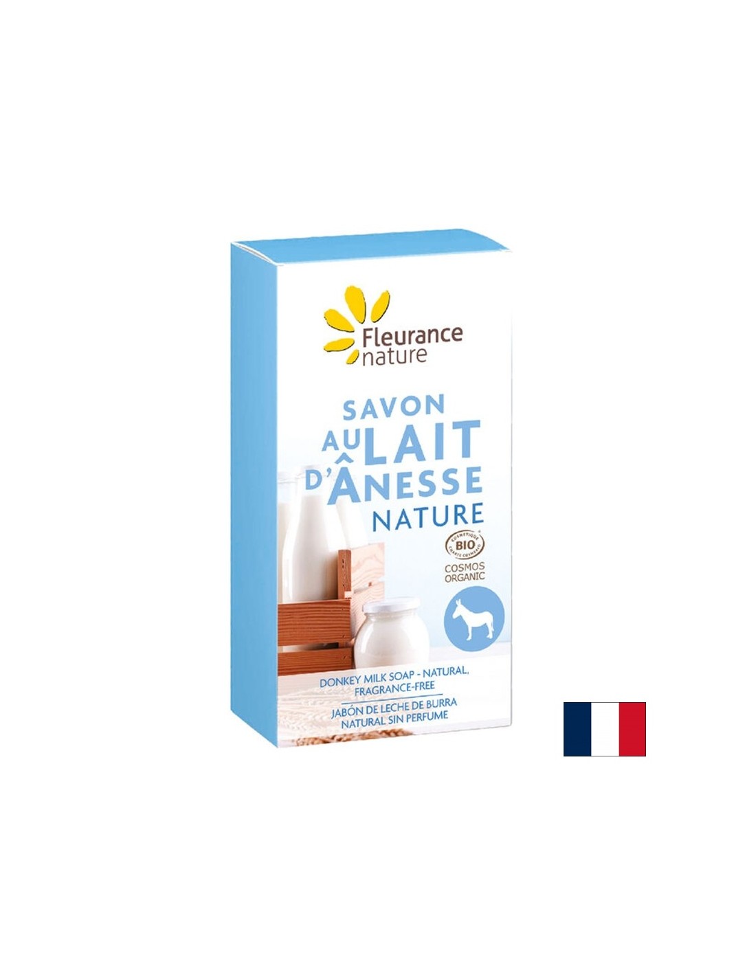 Savon au lait à l'âne, 100 g Nature en flou