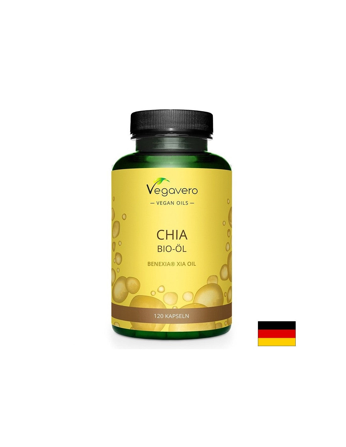 Système cardiovasculaire, immunitaire et endocrinien - Huile de bio chia, 120 capsules