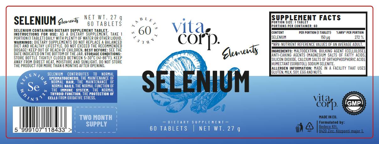 Sélénium 150 mcg - 60 comprimés
