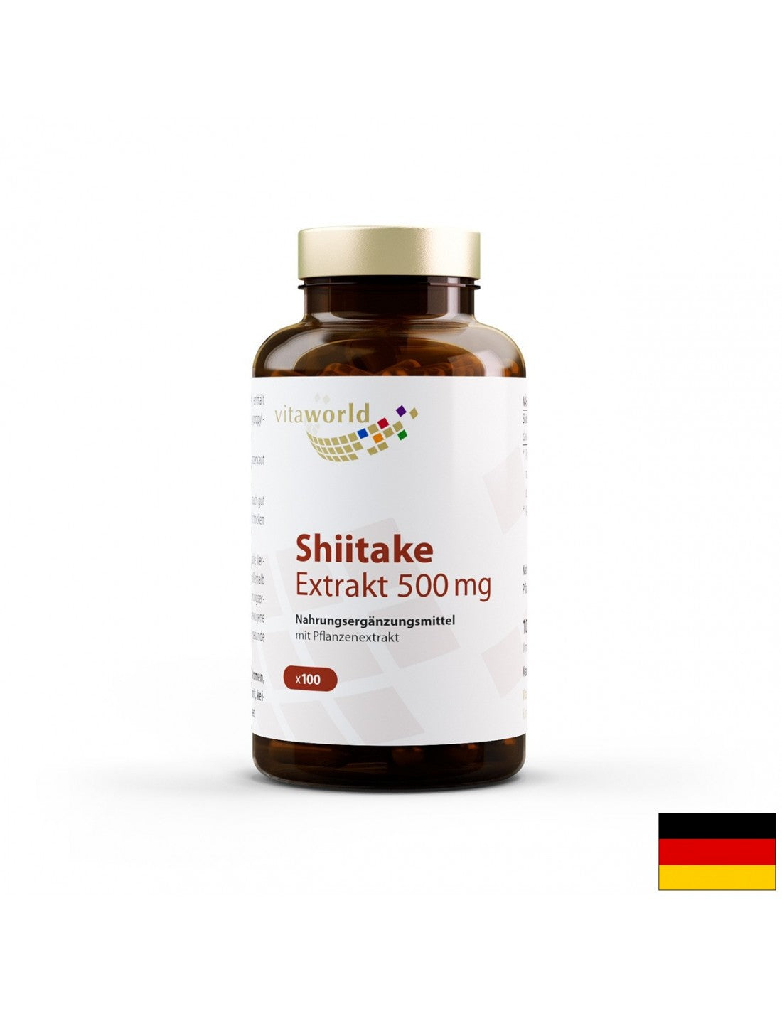 Extrait Shiitake 500 mg, 100 capsules