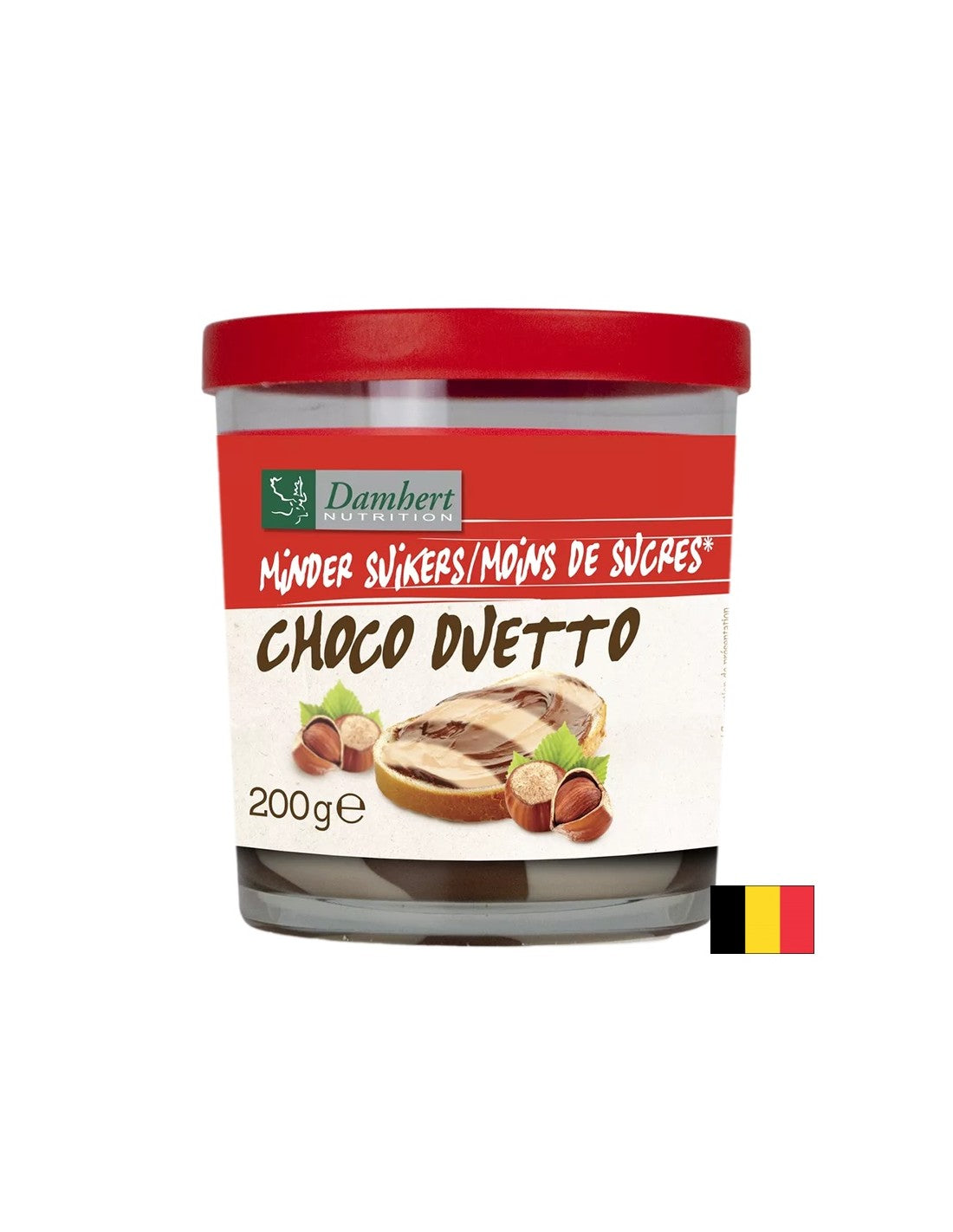 Tartinade de chocolat, duo (sans sucre), 200 g
