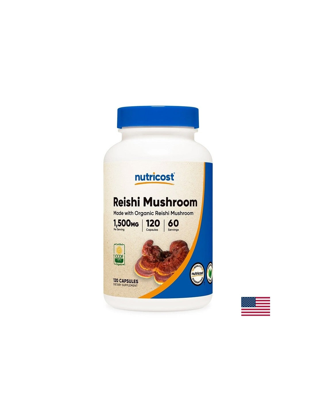 Immunité forte, énergie et ton - reishi, 750 mg x 120 capsules