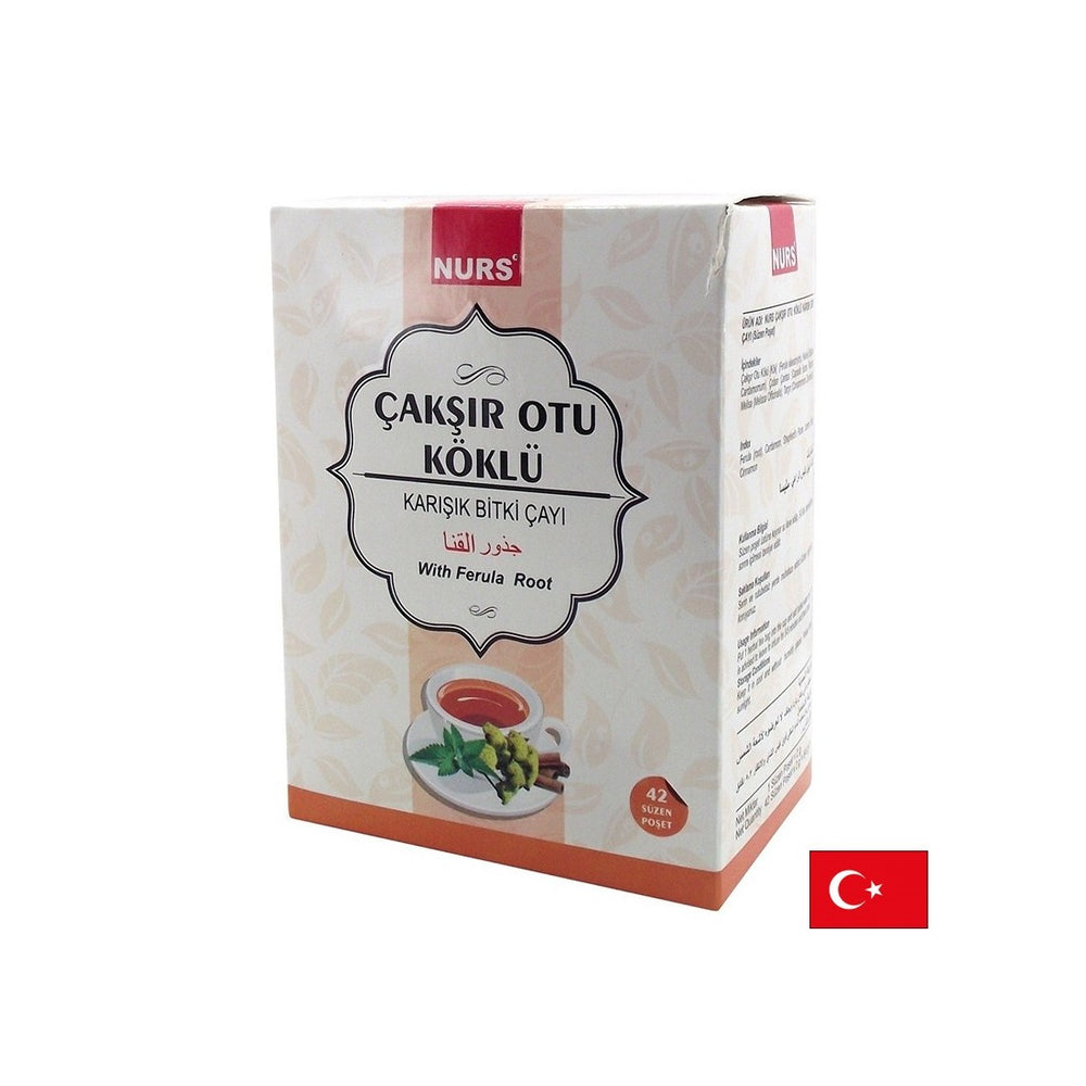 Thé à base de plantes mélangée avec Root Ferula - énergie et puissance masculine, 42 sacs filtrants