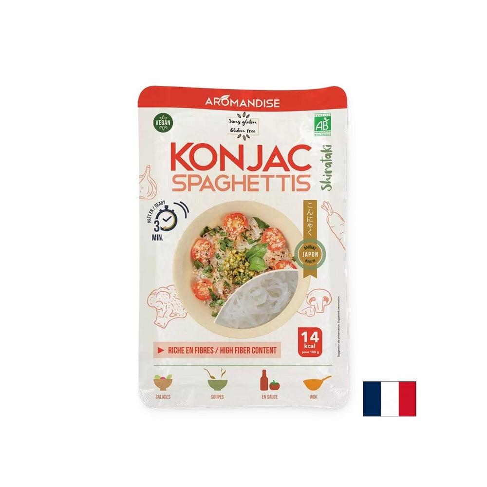 Spaghettis sans gluten alimentaire en konjac et farine de riz (shirataki) - 3 minutes de cuisson, 150 g