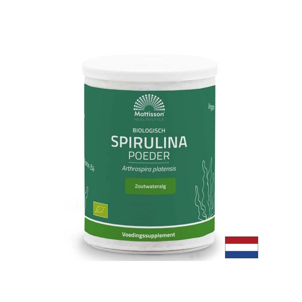Spiruline pour l'énergie et la désintoxication, 125 g de poudre