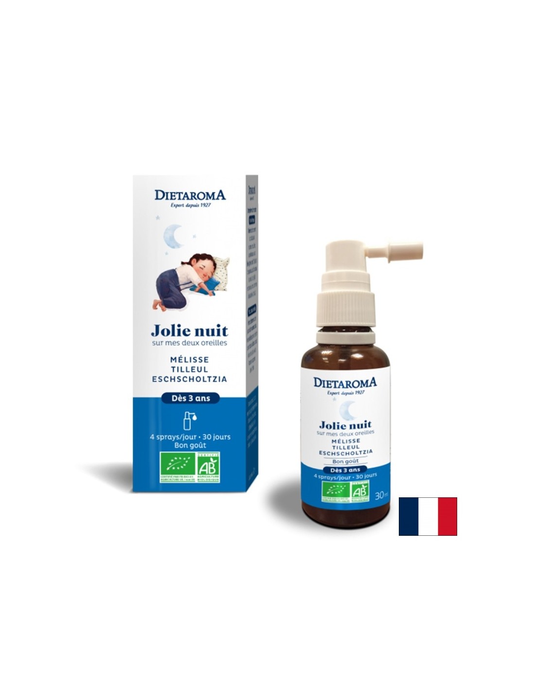 Sommeil paisible (pour les enfants et les adultes), 30 ml de spray oral